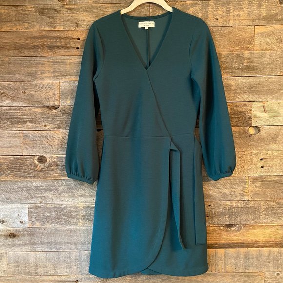 Texture & Thread Long-Sleeve Side-Tie Dress  NWOT - Picture 4 of 11